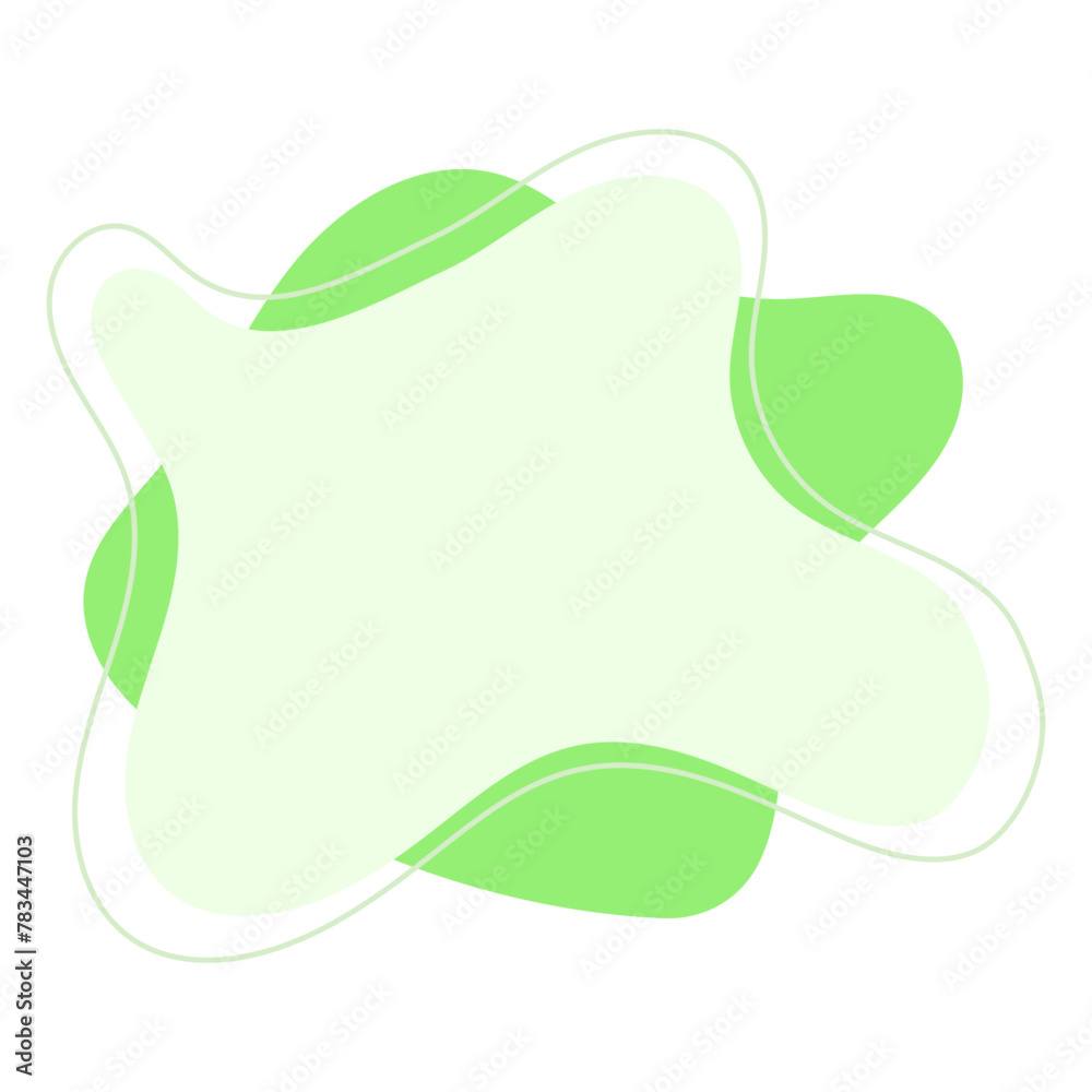 Fototapeta premium Blob Text Shape