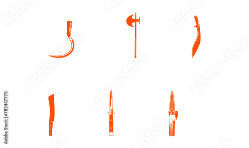 Cut Point Vector Icons Set