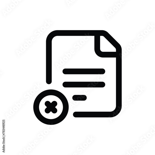 Simple Test Failed icon. The icon can be used for websites, print templates, presentation templates, illustrations, etc