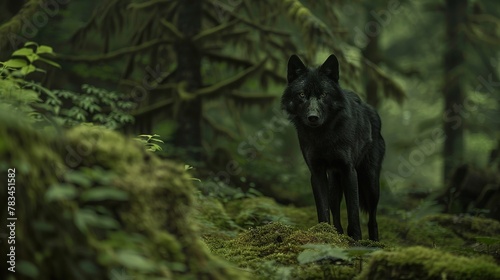 A wolf in the nature