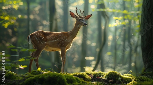 A deer in the nature