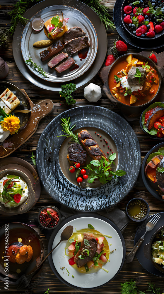 Diverse Platter: A Captivating Display of Regional Dishes from Across the Globe