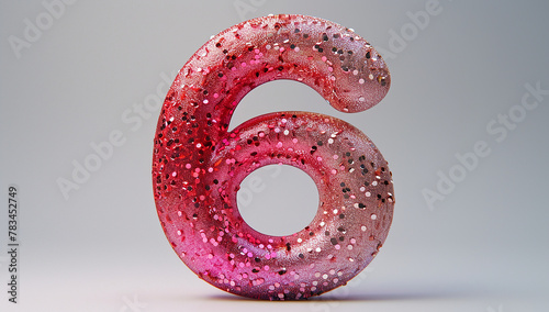 Glitter Number 6