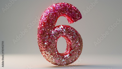Glitter Number 6