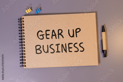 On white puzzles there is an inscription - Gear Up Business.