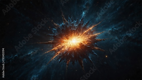 giant star cosmic energy explosion on space universe from Generative AI