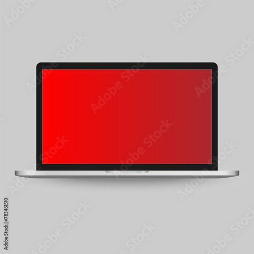 Laptop with Modern Technology Communication royalty-free vector art Pattern