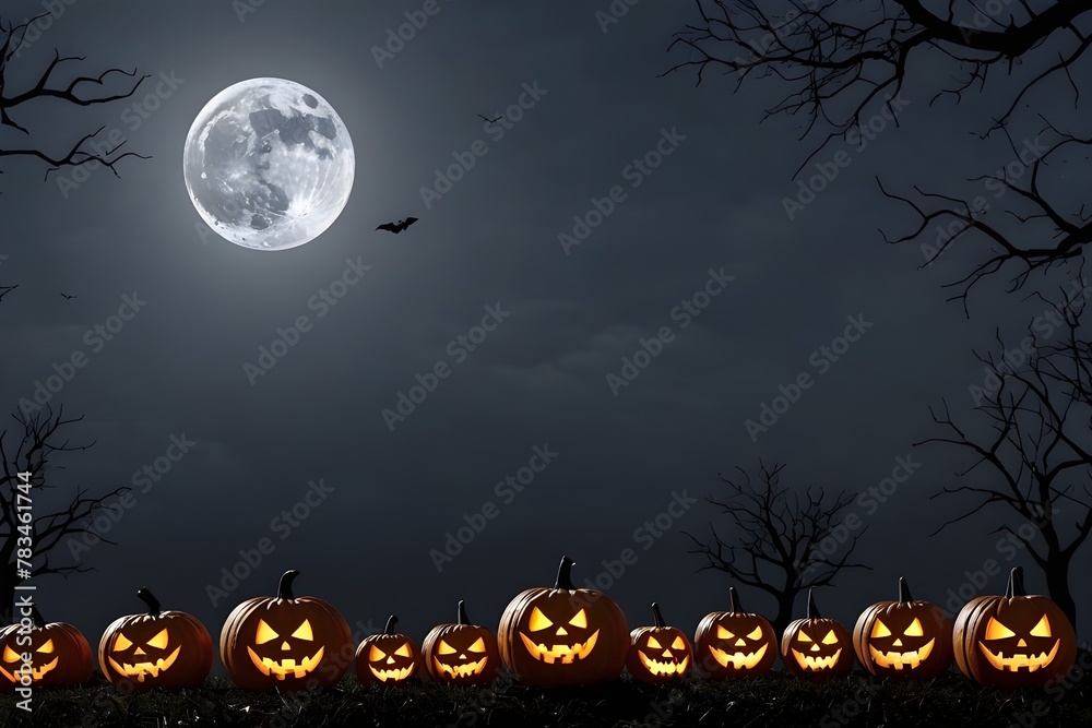 Fototapeta premium halloween night background