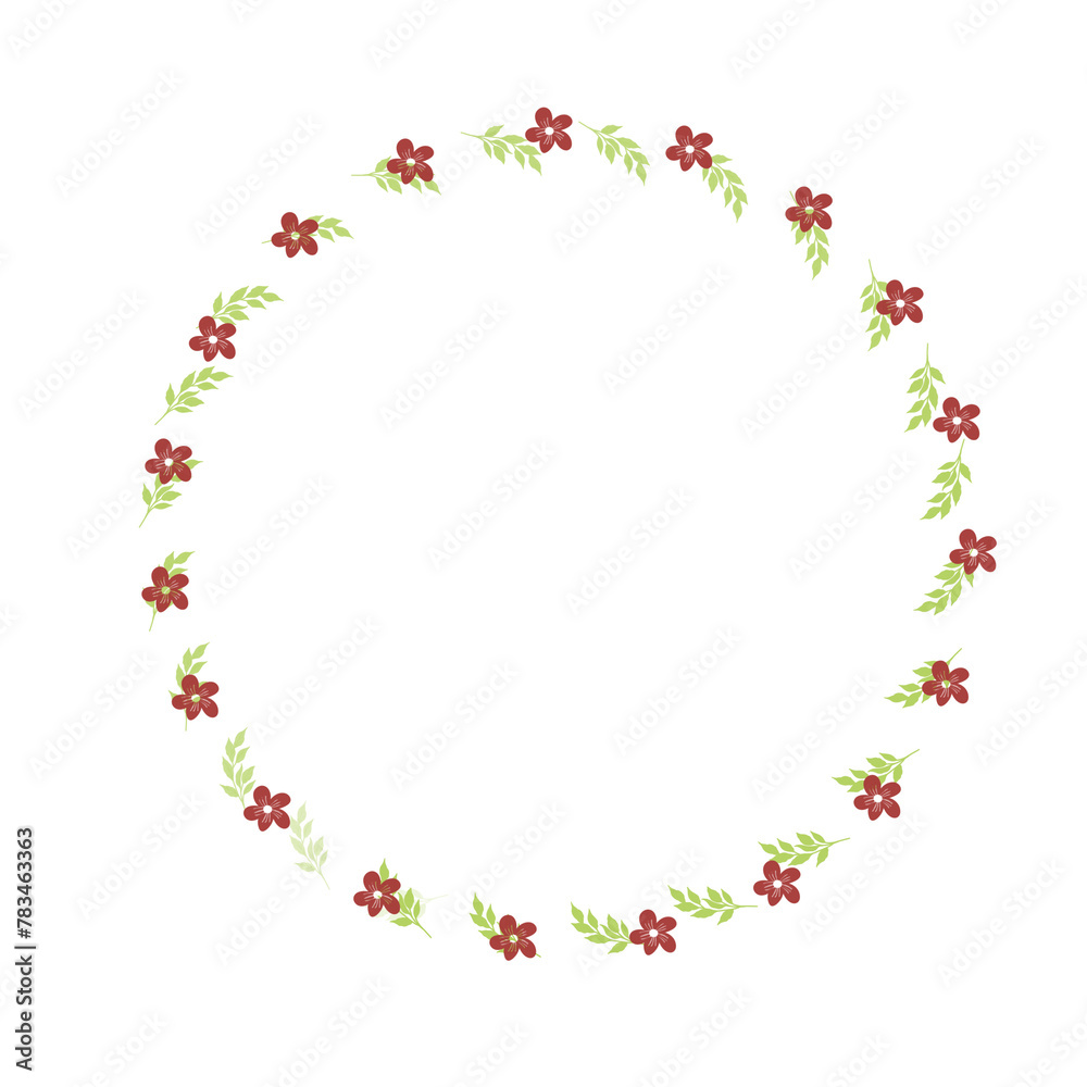 Hand drawn floral frames with flowers. Wreath. Elegant logo template. Vector illustration for labels, branding business identity, wedding invitation