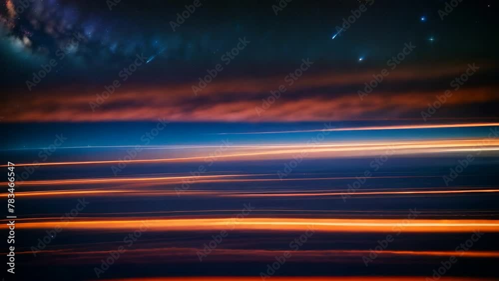 POV Hyperlapse of speeding though galaxy and the stars