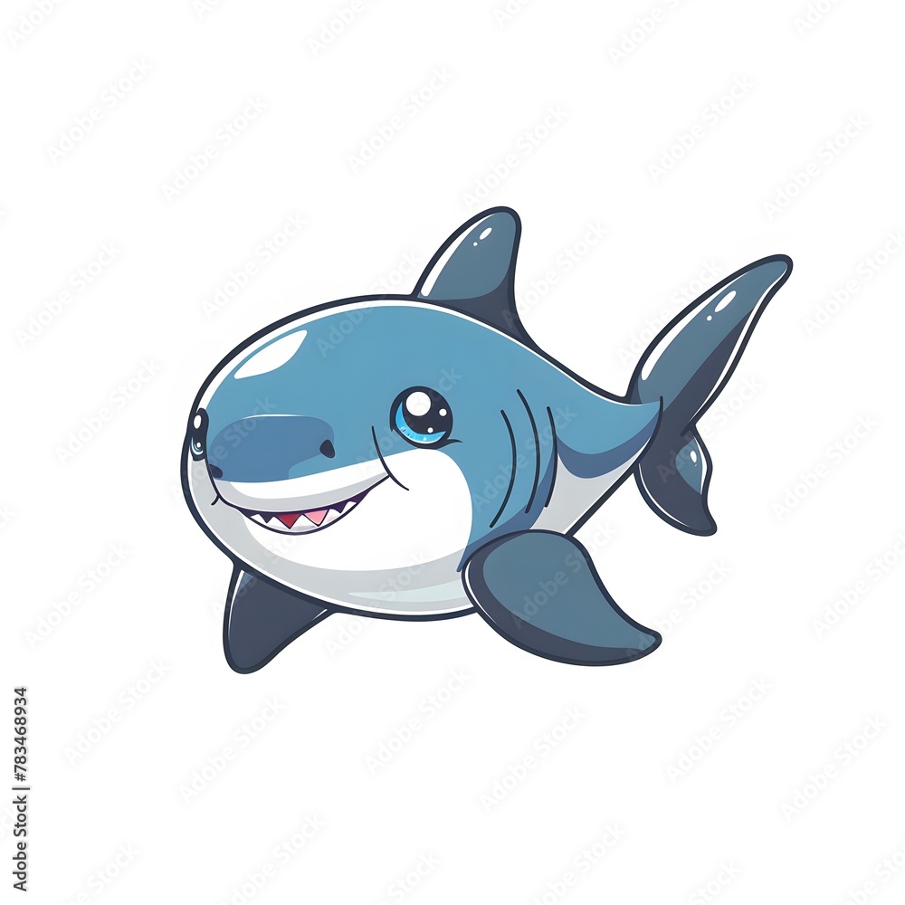 Cute and Happy shark Character in Simple Cartoon Style
Cute and Happy shark Character in Simple Cartoon Style