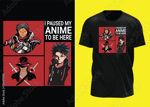Anime T shirt design