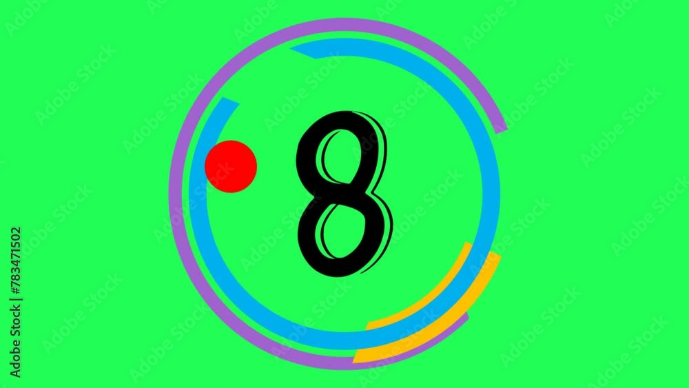 Countdown Timer or Motion Countdown Green Screen for Opening Video. 4k Video Countdown for 10 to 1 on a Green screen Background Countdown Timer or Motion Countdown Green Screen for Opening Video. 4k Video Countdown for 10 to 1 on a Green screen Background
