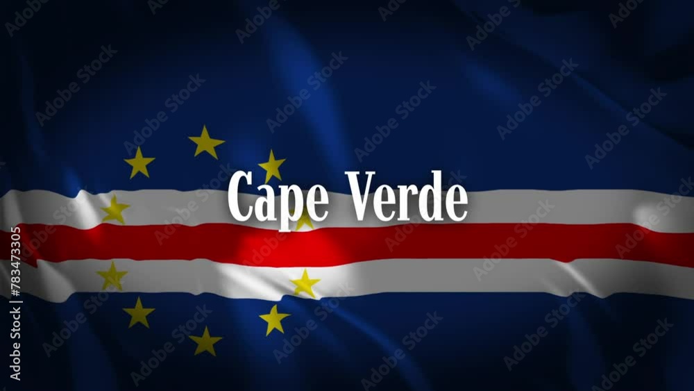 カーボベルデの国旗に国名が現れます。