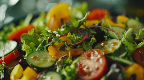 diet meal and salad with vegetables 