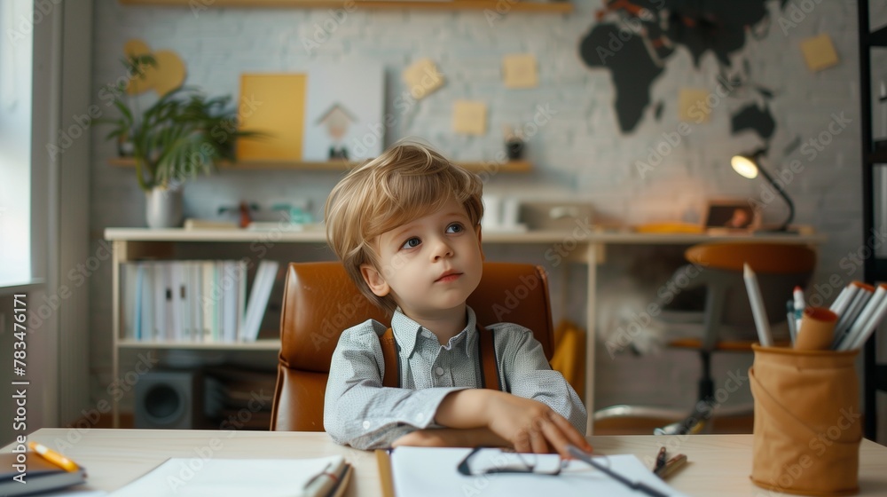 Little boy secretary style formal style worker office businessman education school Little boy secretary style formal style worker office businessman education school