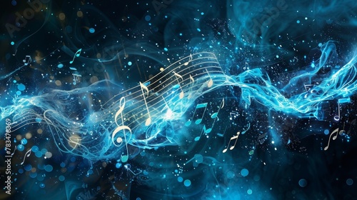 musical sound wave photo