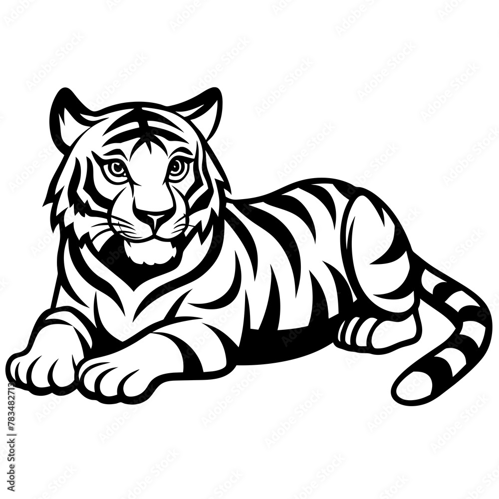 Obraz premium head of lion mascot,lion silhouette,vector,icon,svg,characters,Holiday t shirt,black tiger drawn trendy logo Vector illustration,tiger on a white background,eps,png