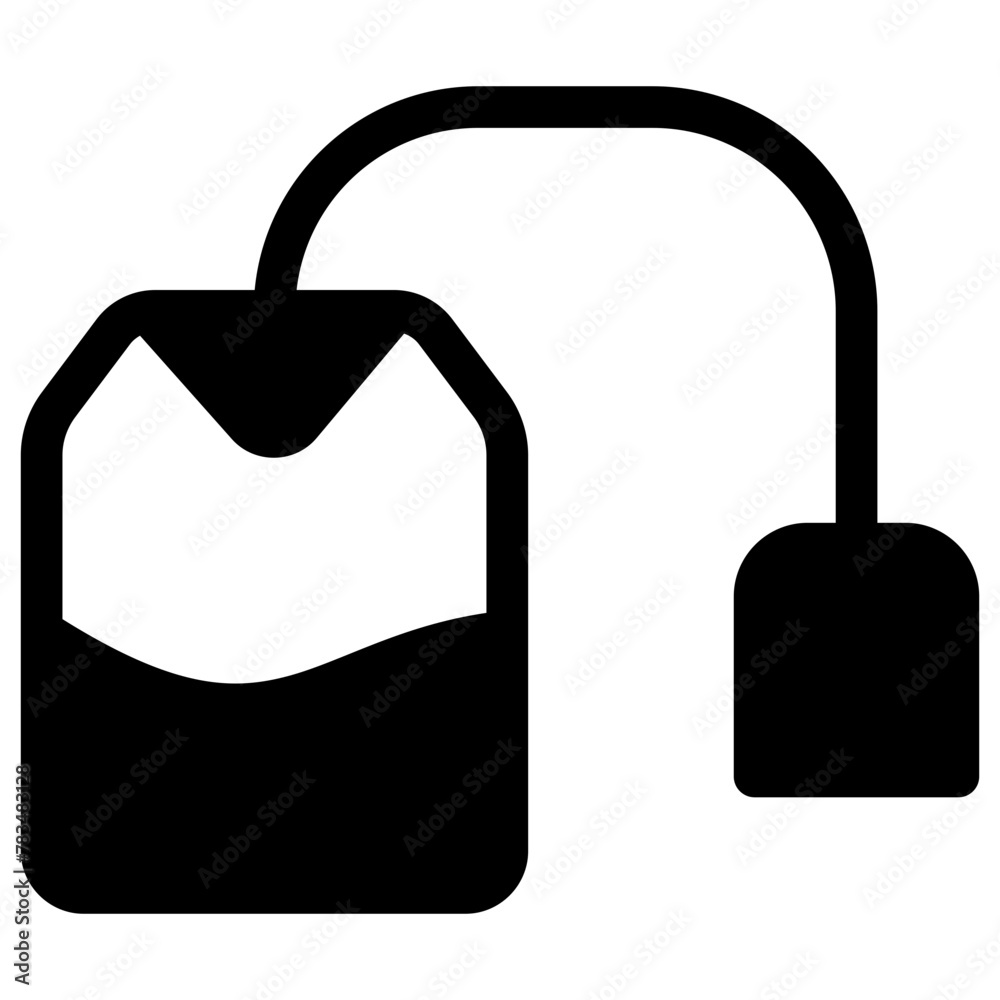 tea bag vector icon. food and beverage icon solid line style. perfect use for logo, presentation, application, website, and more. icon design solid line style tea bag vector icon. food and beverage icon solid line style. perfect use for logo, presentation, application, website, and more. icon design solid line style