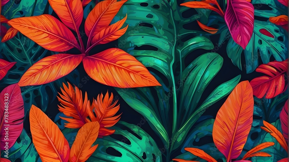 colorful leaves background