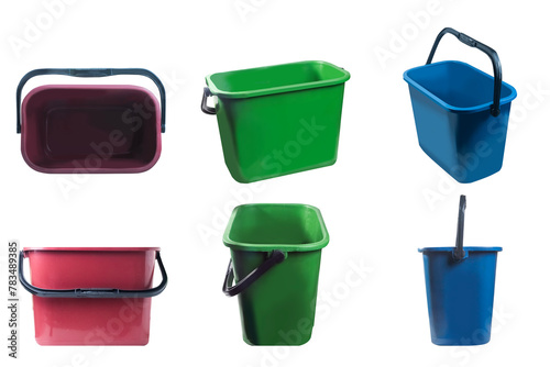 water bucket on a white background,with clipping path