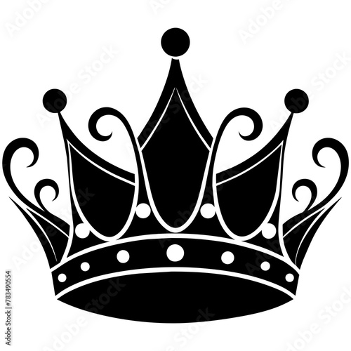 princess-crown-silhouette-vector illustration