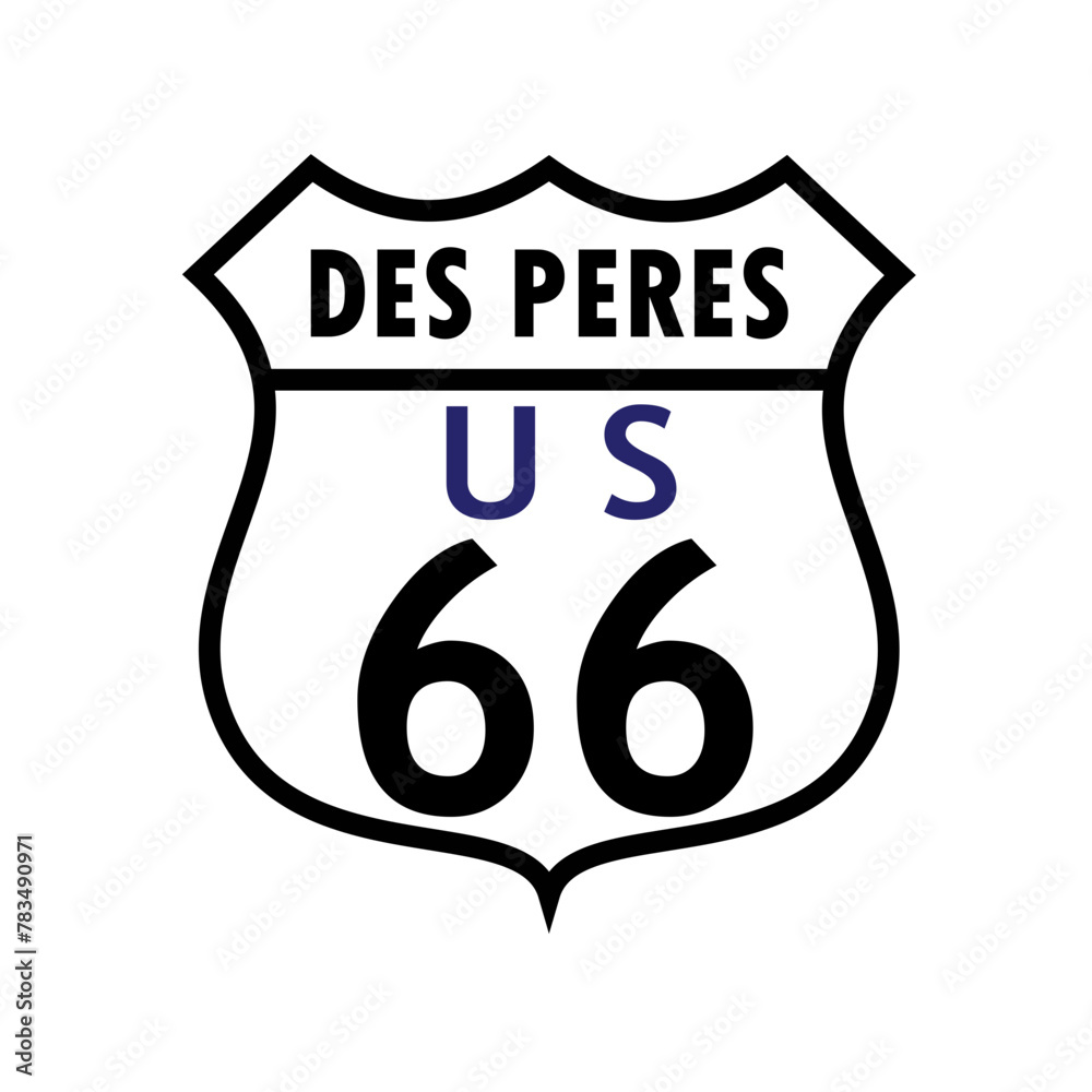 Des Peres Route 66 Sign Des Peres Route 66 Sign