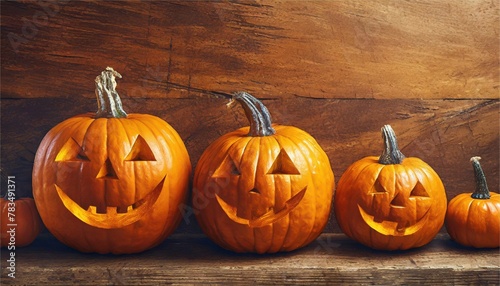 ハロウィン　10月　秋　かぼちゃ　ジャックオランタン　背景　フレーム　コピースペース