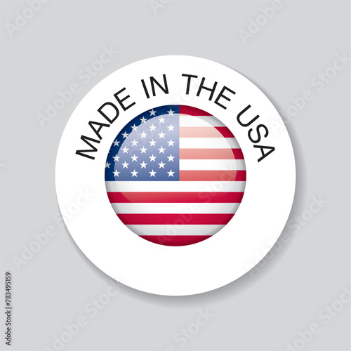 made in the usa. template icon design