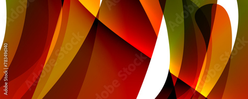 Vibrant swirl patterns in electric blue and orange hues up close
