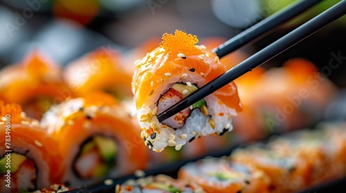 Susi klos up eating Japanese food menu photography Susi topping
