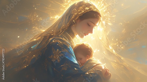 Virgin Mary artwork photo