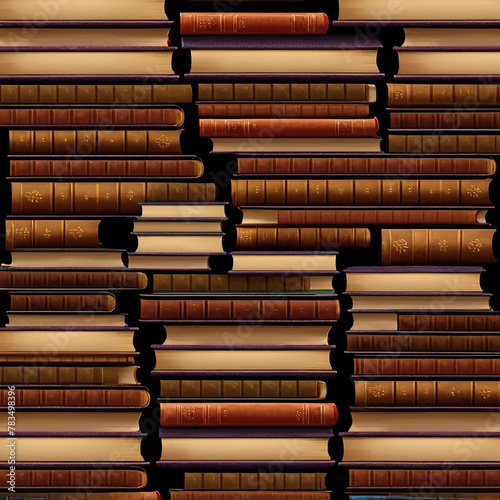 stack of books on a shelf002