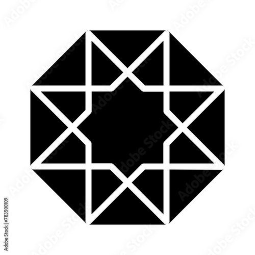 Vector solid black icon for Jewel