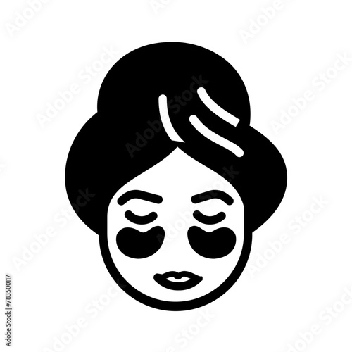 Vector solid black icon for Patched