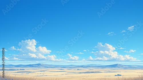 青空と砂漠の風景2 © 孝広 河野