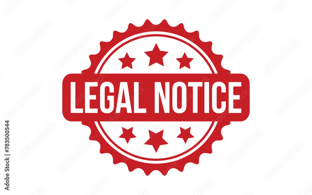 Legal Notice rubber grunge stamp seal vector