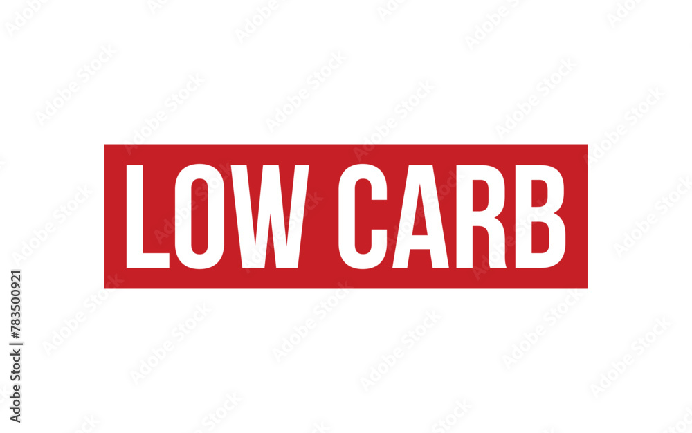 Low Carb Rubber Stamp Seal Vector Low Carb Rubber Stamp Seal Vector