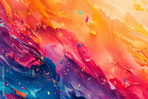 abstract colorful background with paint colours photo