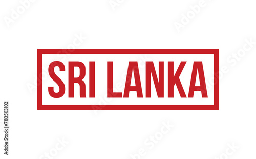 Sri Lanka Rubber Stamp Seal Vector