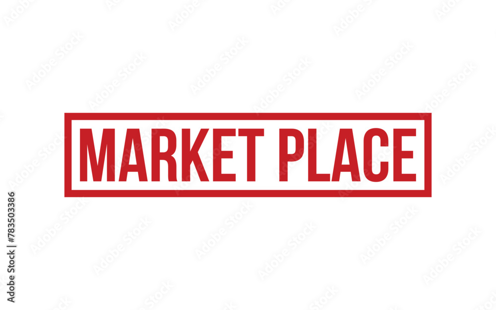 Market Place Rubber Stamp Seal Vector Market Place Rubber Stamp Seal Vector