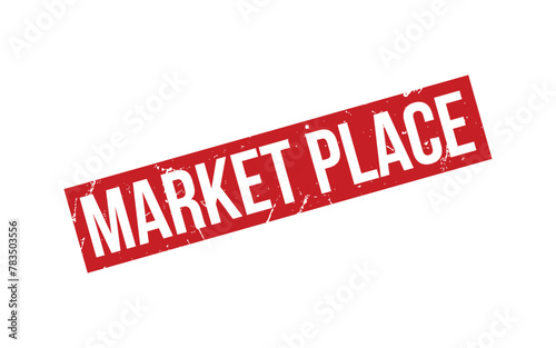 Market Place Rubber Stamp Seal Vector
