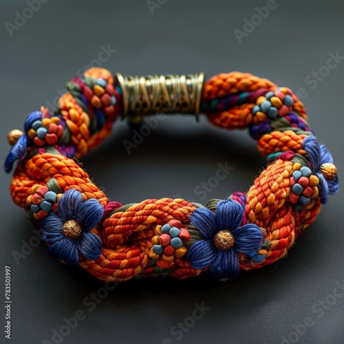 Bergamot Scented Bracelet with Woven Textile