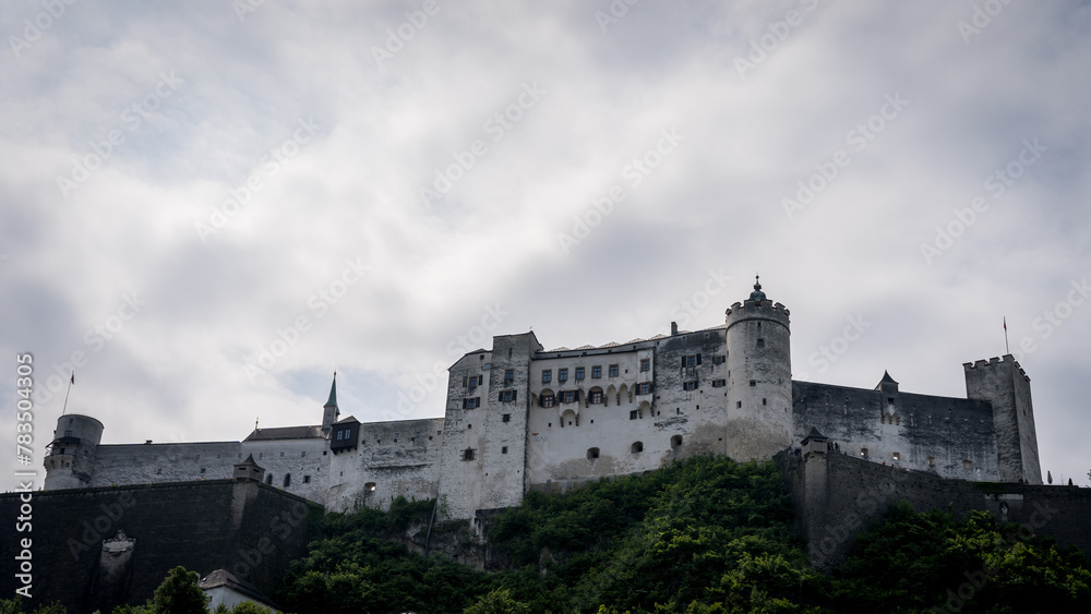 Views of Salzburg Castle from below Views of Salzburg Castle from below