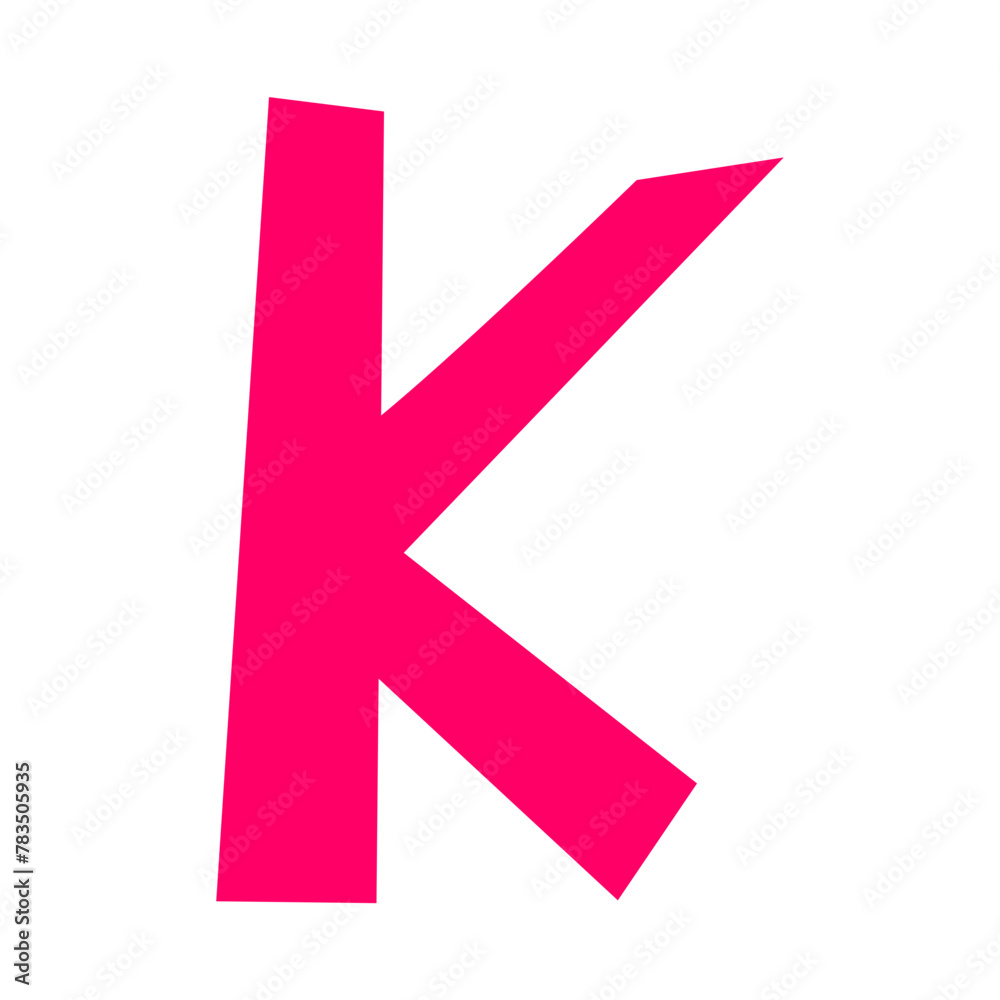 Hand drawn comics style letttering font k Hand drawn comics style letttering font k