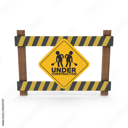 Under Construction Barrier Sign