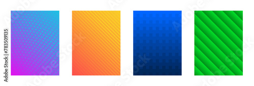 vector set of poster abstract backgrounds