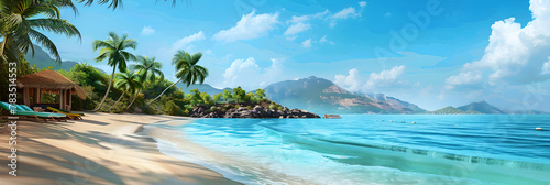 Tropical Paradise: An Idyllic Escape to Secluded Beach Vacation Spot © Callie