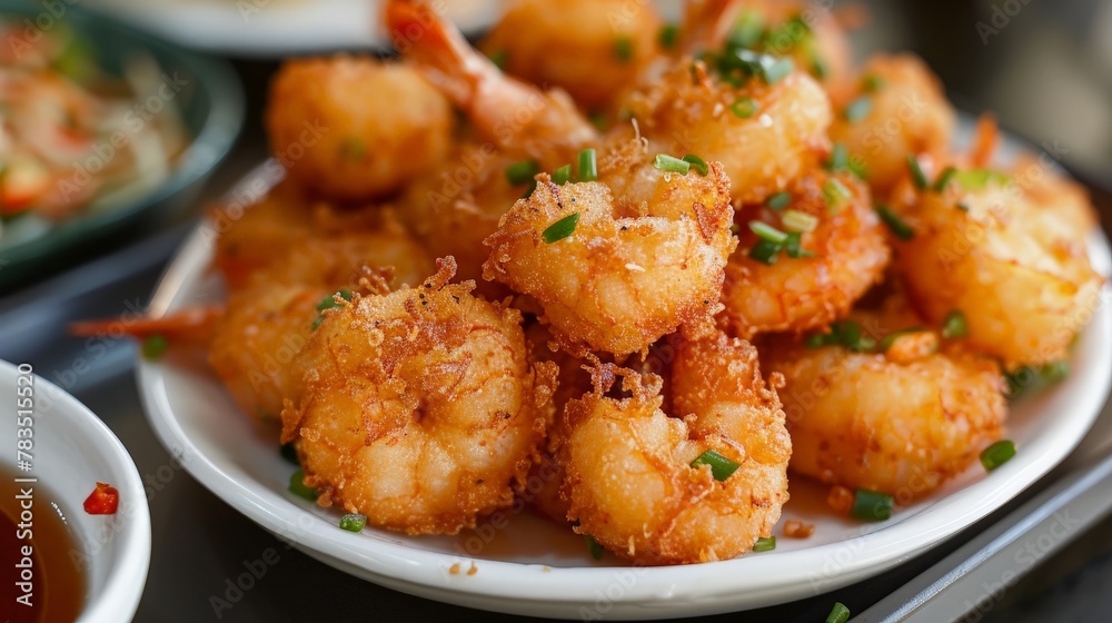 Prawn Popia, bite size, golden brown fried, delicious taste, suitable for snacks or appetizers. Prawn Popia, bite size, golden brown fried, delicious taste, suitable for snacks or appetizers.