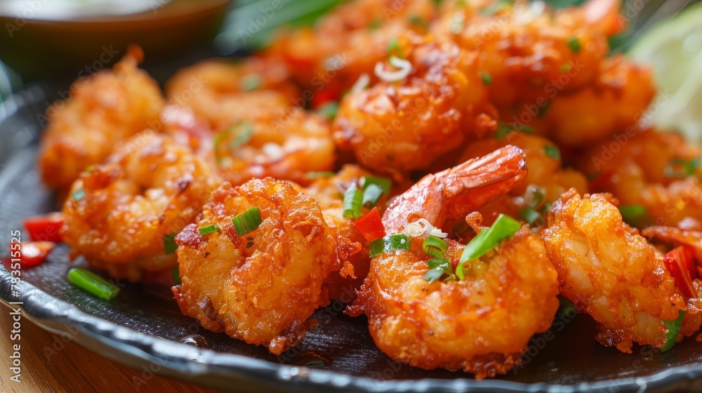 Prawn Popia, bite size, golden brown fried, delicious taste, suitable for snacks or appetizers. Prawn Popia, bite size, golden brown fried, delicious taste, suitable for snacks or appetizers.